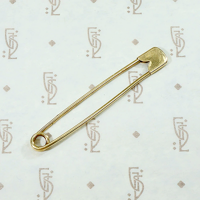 Elegant Edge Antique Gold Safety Pin