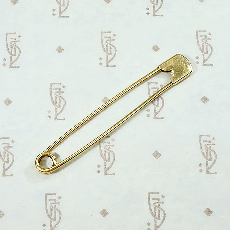 Elegant Edge Antique Gold Safety Pin