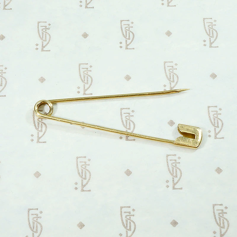 Elegant Edge Antique Gold Safety Pin