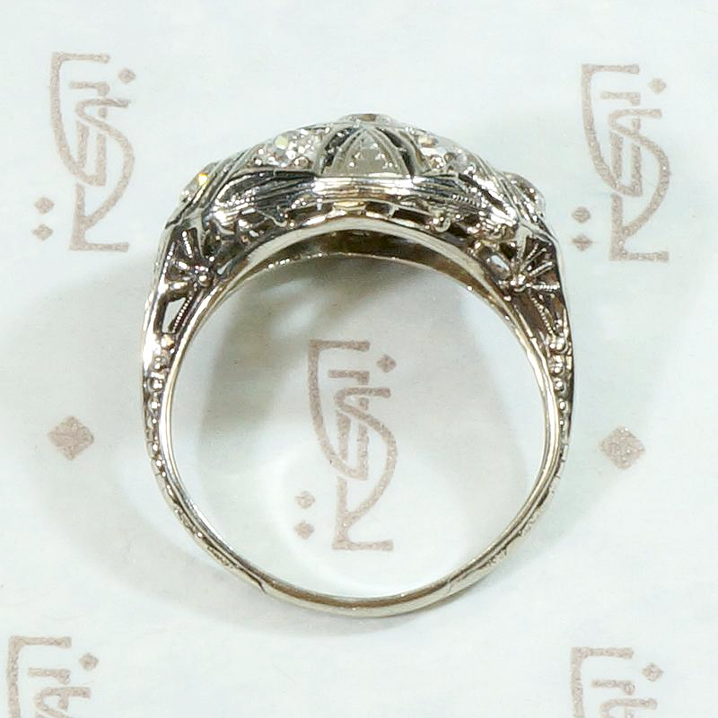 Extraordinary Edwardian/Deco Diamond Ring