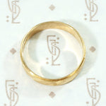 Swanky Engraved Russian Band in 18k Gold