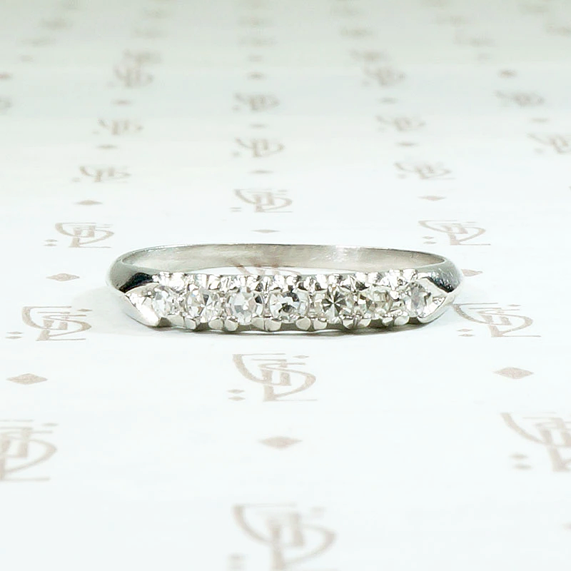 Ideal Old Euro Diamond Band with Great Details