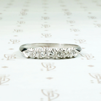 Ideal Old Euro Diamond Band with Great Details