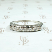 Timeless Seven Stone & White Gold Wedding Band