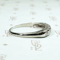 Timeless Seven Stone & White Gold Wedding Band