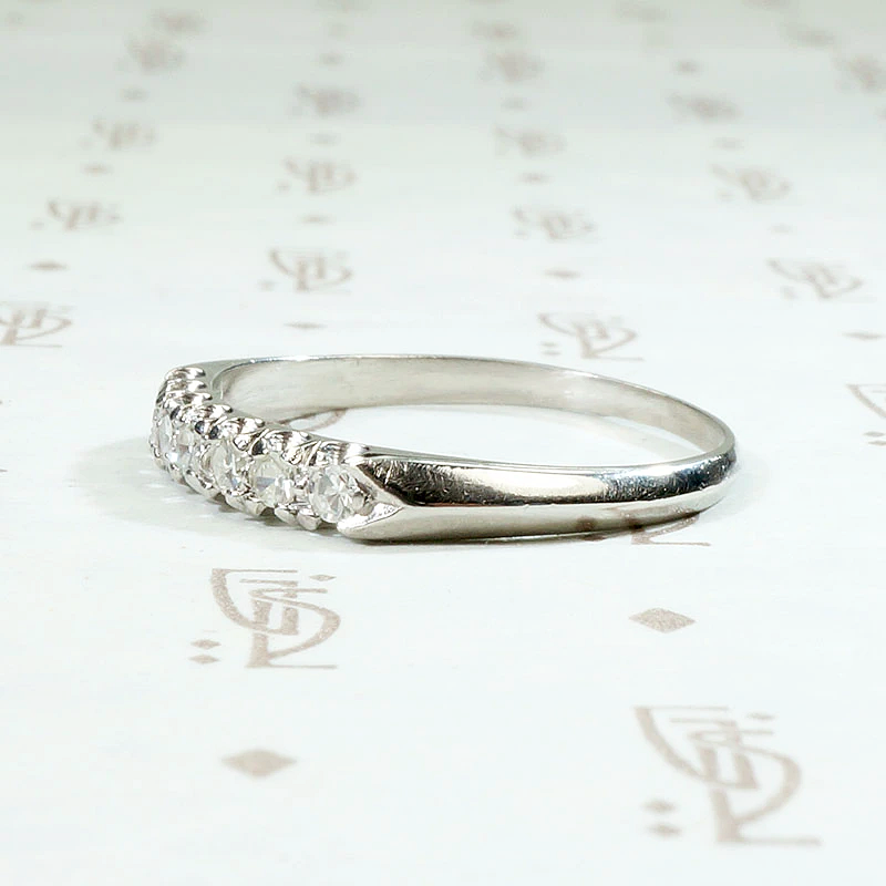 Ideal Old Euro Diamond Band with Great Details