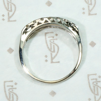 Timeless Seven Stone & White Gold Wedding Band