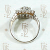 Light & Lacy Floral Square Diamond Ring