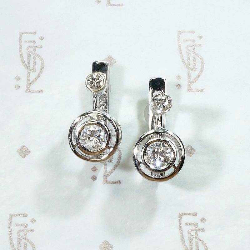 Must Have Pretty & Practical Art Deco Diamond Earrings