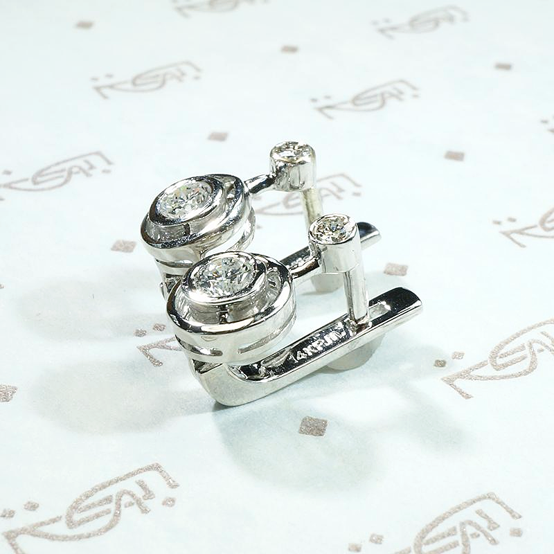Must Have Pretty & Practical Art Deco Diamond Earrings