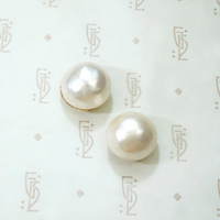 Opulent Mabé Pearls Studs in 18k Gold