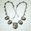 Mexican Silver Egyptian Revival Scarab Necklace