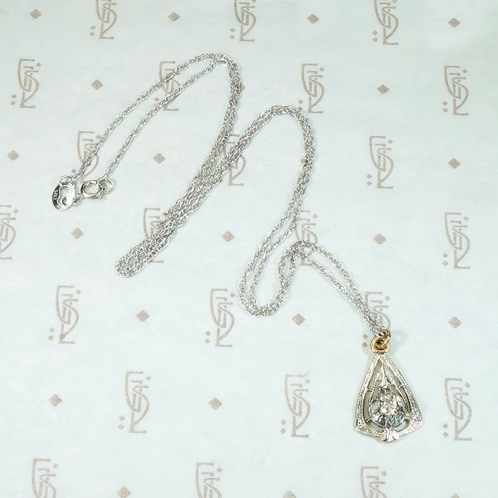 Two Tone Gold Conversion Pendant with OMC Diamond