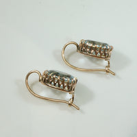 Aquamarine Drop Earrings Circa 1860