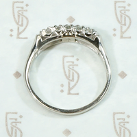 Gracefully Sculpted Diamond & Platinum Wedding Band