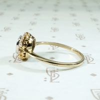 Dreamy Edwardian Aquamarine Halo Ring
