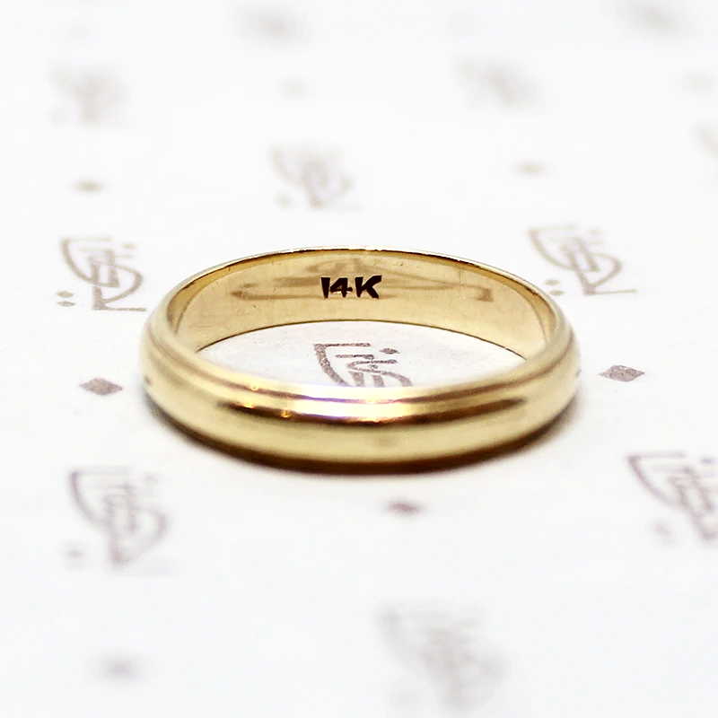 Glowing Half Round Band with Stepped Edges