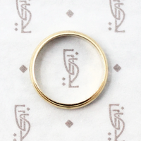 Glowing Half Round Band with Stepped Edges