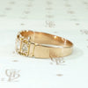 Decorative Diamond & 9ct English Gold Band
