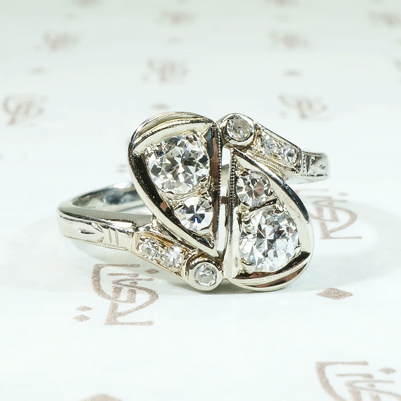 Playful Paisley Diamond Engagement Ring