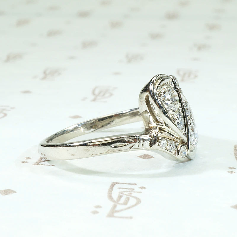 Playful Paisley Diamond Engagement Ring
