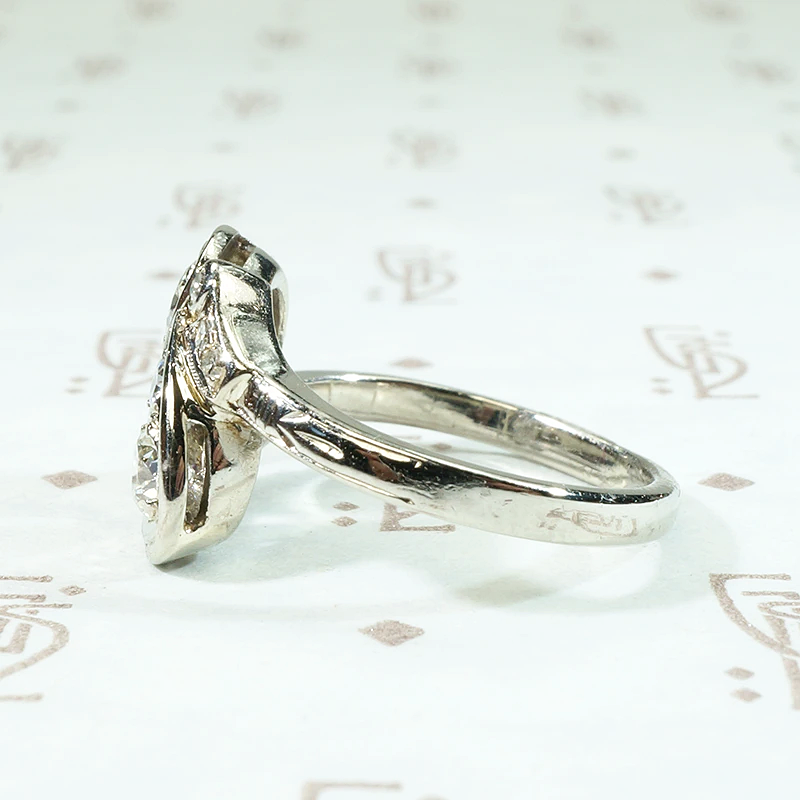 Playful Paisley Diamond Engagement Ring