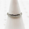 Geometric Arrow Patterned White Gold Band by Belais