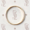 Cuneiform-Like Sculpted Gold Wedding Band