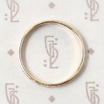 Cuneiform-Like Sculpted Gold Wedding Band
