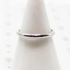 Slim Platinum Half Round Wedding Band by F. Goldman