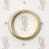 Luxurious 18k Gold Band with Platinum Rope Detail