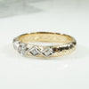 Substantial Edwardian Two Tone Diamond Band