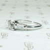 Brilliant Old Euro Diamond in Refined Mid Century Engagement Ring