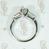 Brilliant Old Euro Diamond in Refined Mid Century Engagement Ring
