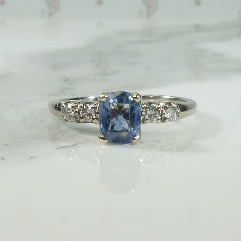 Stunning Antique Sapphire Set Engagement Ring