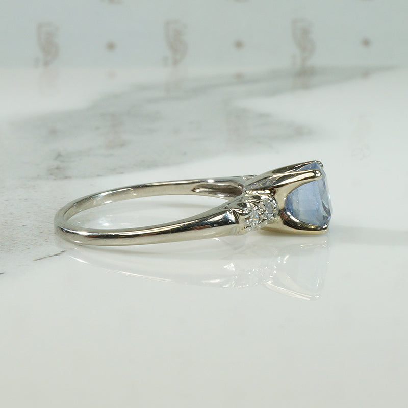 Stunning Antique Sapphire Set Engagement Ring