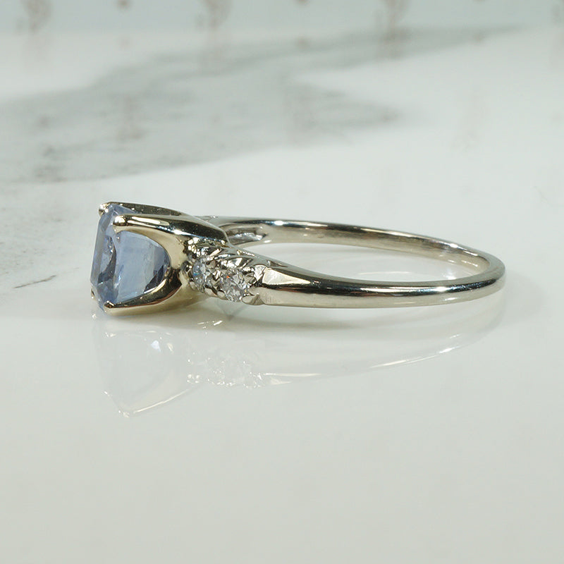 Stunning Antique Sapphire Set Engagement Ring