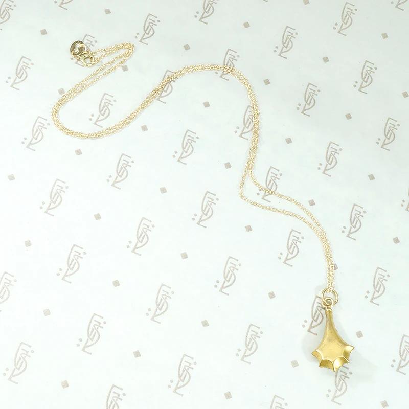 Etruscan Revival Gold Filigree & Garnet Necklace