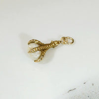 Deliciously Macabre Gold & Pearl Claw Talisman