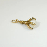 Deliciously Macabre Gold & Pearl Claw Talisman