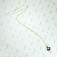 Rich Purple Amethyst Pendant with Pearl Accent