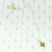 Victorian Love Knot Gold & Pearl Pendant
