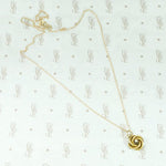 Victorian Love Knot Gold & Pearl Pendant