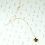 Victorian Love Knot Gold & Pearl Pendant