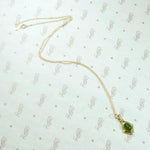 Gorgeous Arts & Crafts Gold & Jade Pendant