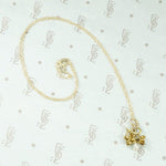 Highly Detailed Engraved Gold Grape Leaf Pendant