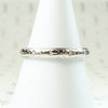 Ring of Flowers White Gold Wedding Band