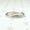 Ring of Flowers White Gold Wedding Band