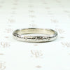 Ring of Flowers White Gold Wedding Band