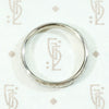Ring of Flowers White Gold Wedding Band